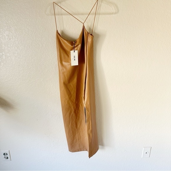 NEW Alix NYC Rocco dress in Sable faux leather size S - Picture 2 of 9
